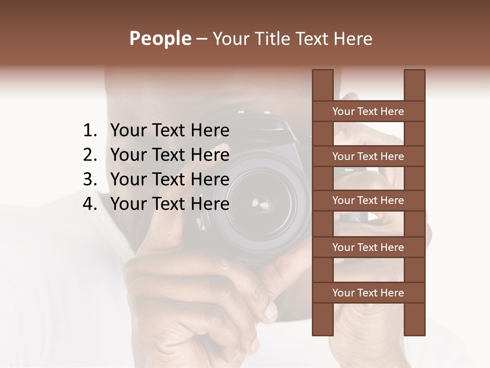 Photographer At Work PowerPoint Template