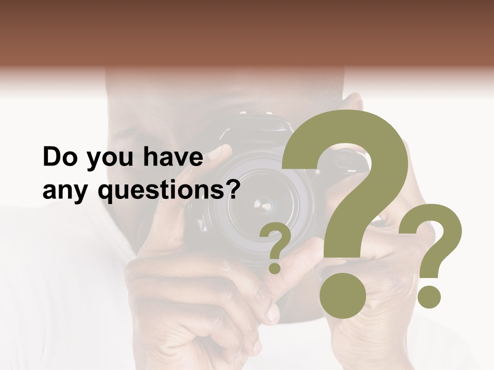 Photographer At Work PowerPoint Template