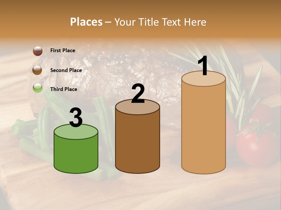 Delicious Sirloin Steak Dinner PowerPoint Template