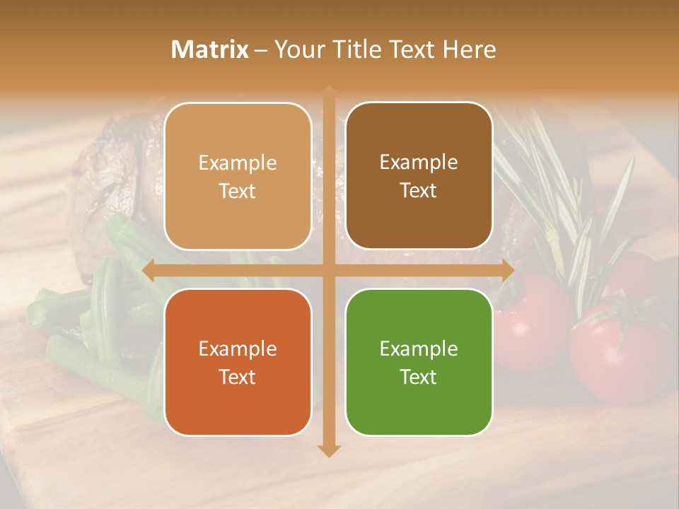 Delicious Sirloin Steak Dinner PowerPoint Template