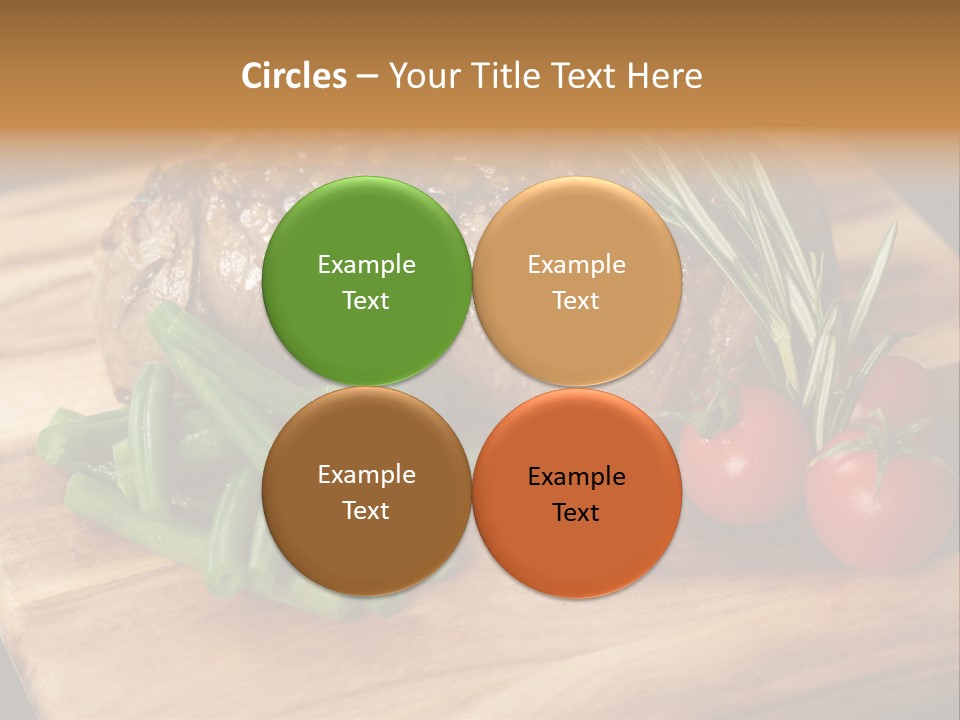 Delicious Sirloin Steak Dinner PowerPoint Template