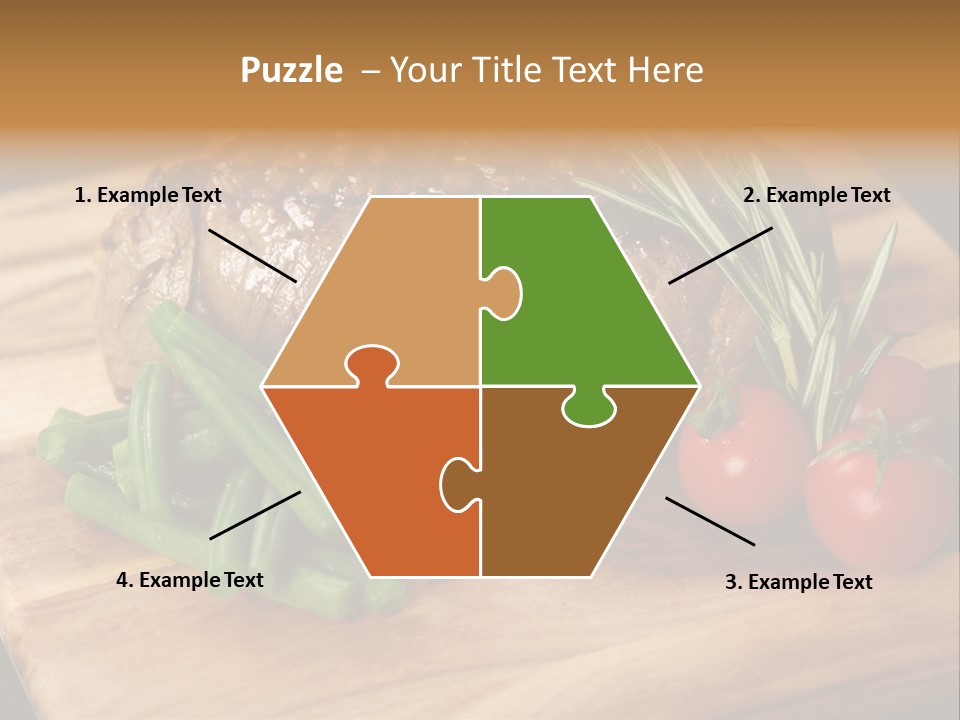 Delicious Sirloin Steak Dinner PowerPoint Template