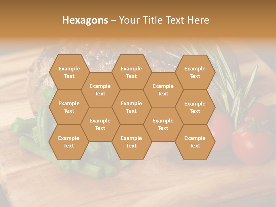 Delicious Sirloin Steak Dinner PowerPoint Template