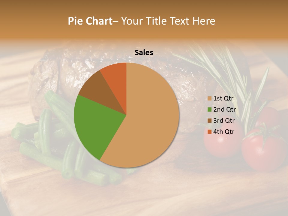Delicious Sirloin Steak Dinner PowerPoint Template