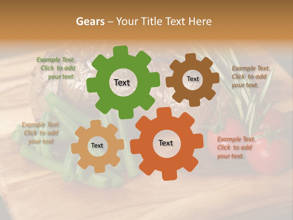 Delicious Sirloin Steak Dinner PowerPoint Template