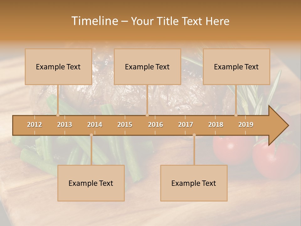 Delicious Sirloin Steak Dinner PowerPoint Template