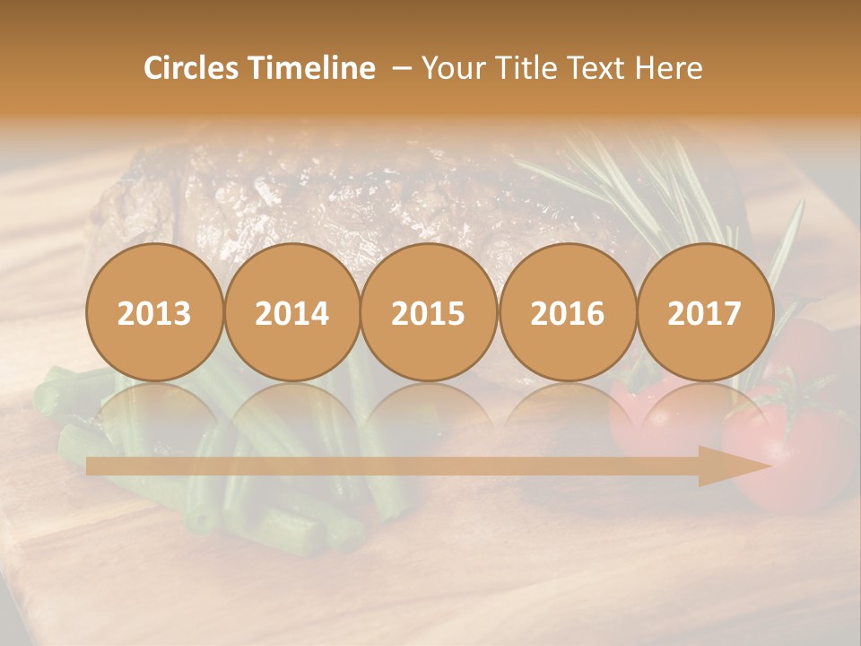 Delicious Sirloin Steak Dinner PowerPoint Template