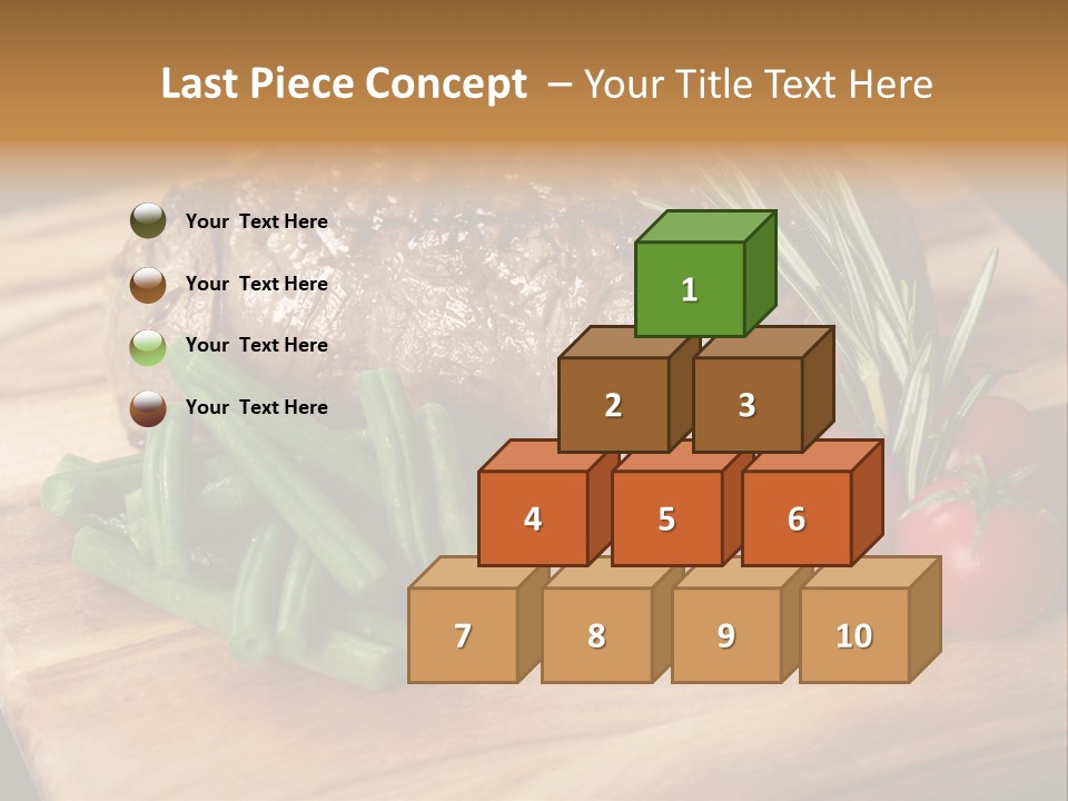 Delicious Sirloin Steak Dinner PowerPoint Template