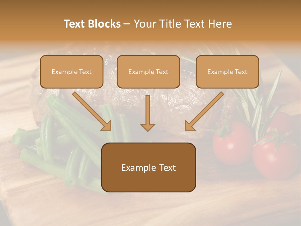 Delicious Sirloin Steak Dinner PowerPoint Template