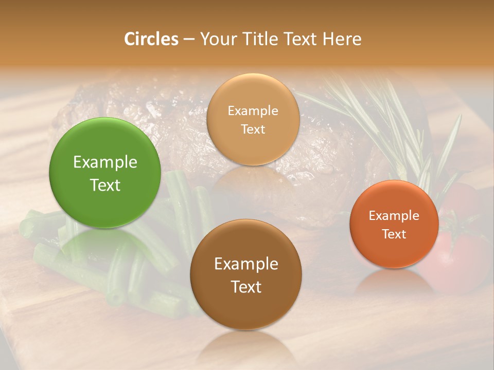 Delicious Sirloin Steak Dinner PowerPoint Template