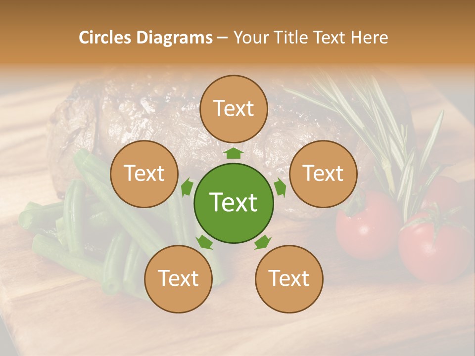 Delicious Sirloin Steak Dinner PowerPoint Template