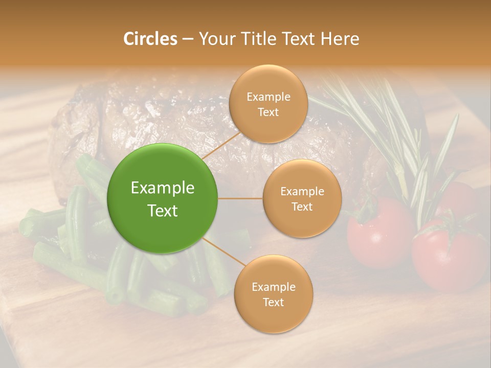 Delicious Sirloin Steak Dinner PowerPoint Template