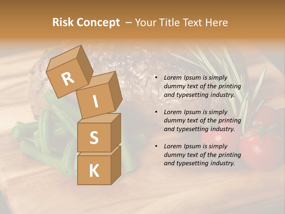 Delicious Sirloin Steak Dinner PowerPoint Template