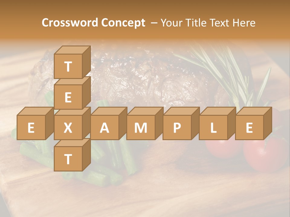 Delicious Sirloin Steak Dinner PowerPoint Template