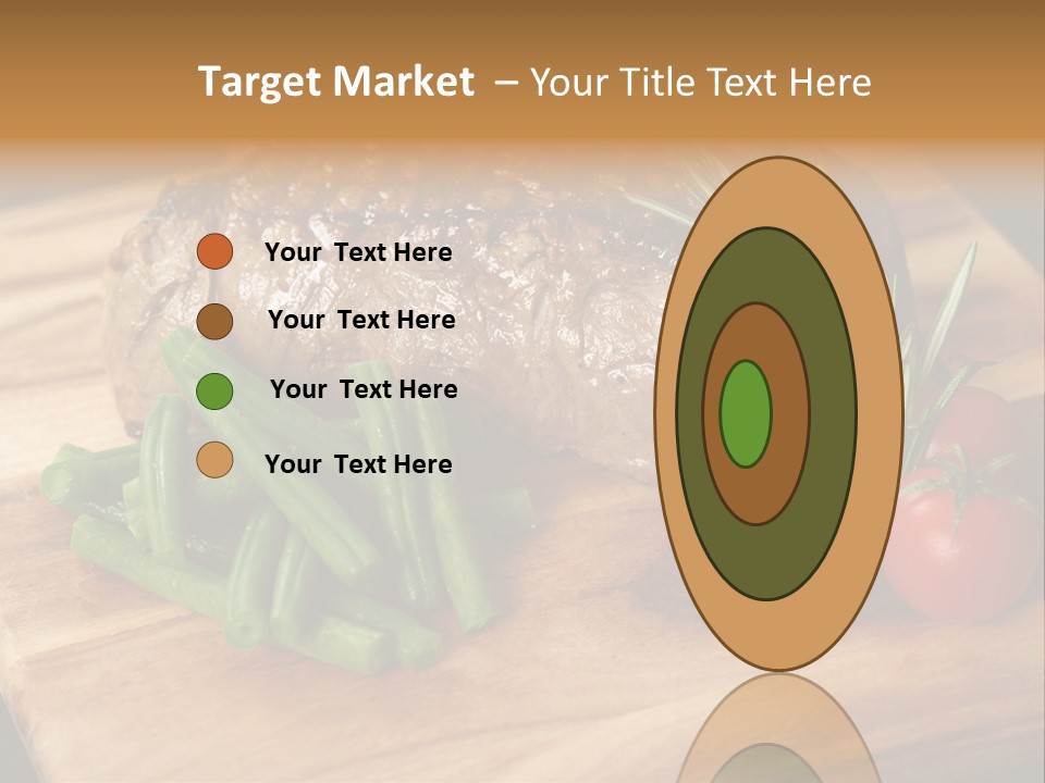 Delicious Sirloin Steak Dinner PowerPoint Template