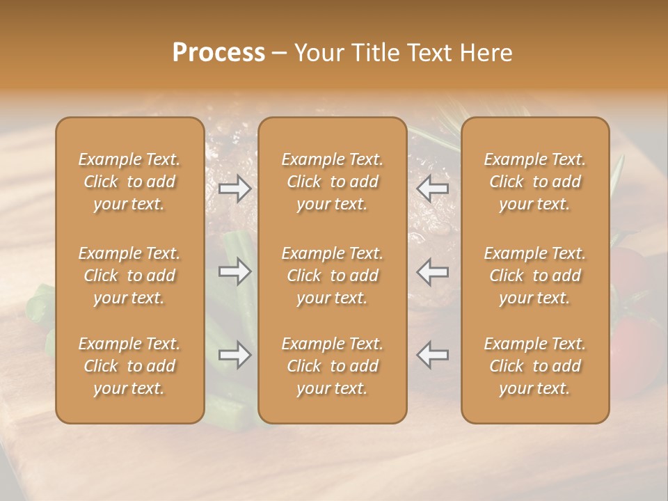 Delicious Sirloin Steak Dinner PowerPoint Template