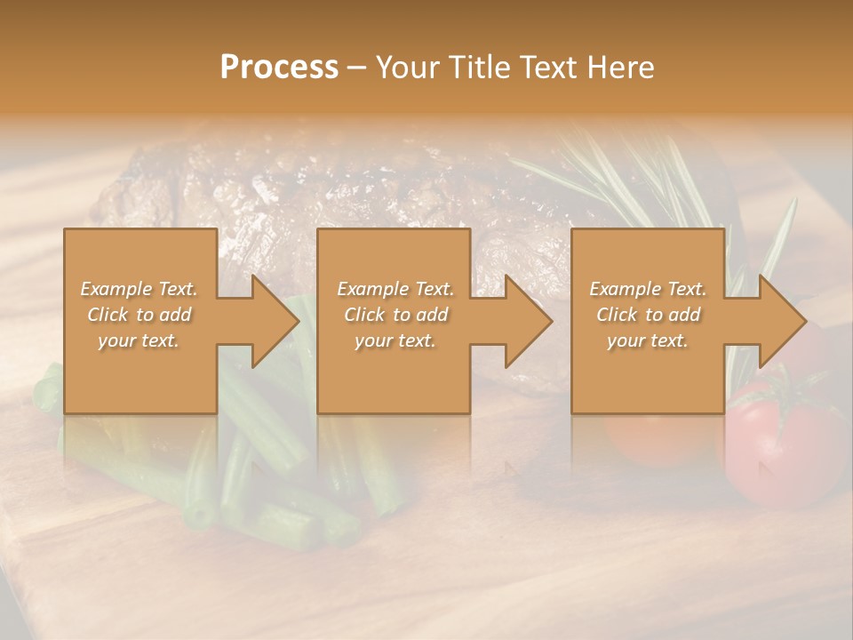 Delicious Sirloin Steak Dinner PowerPoint Template