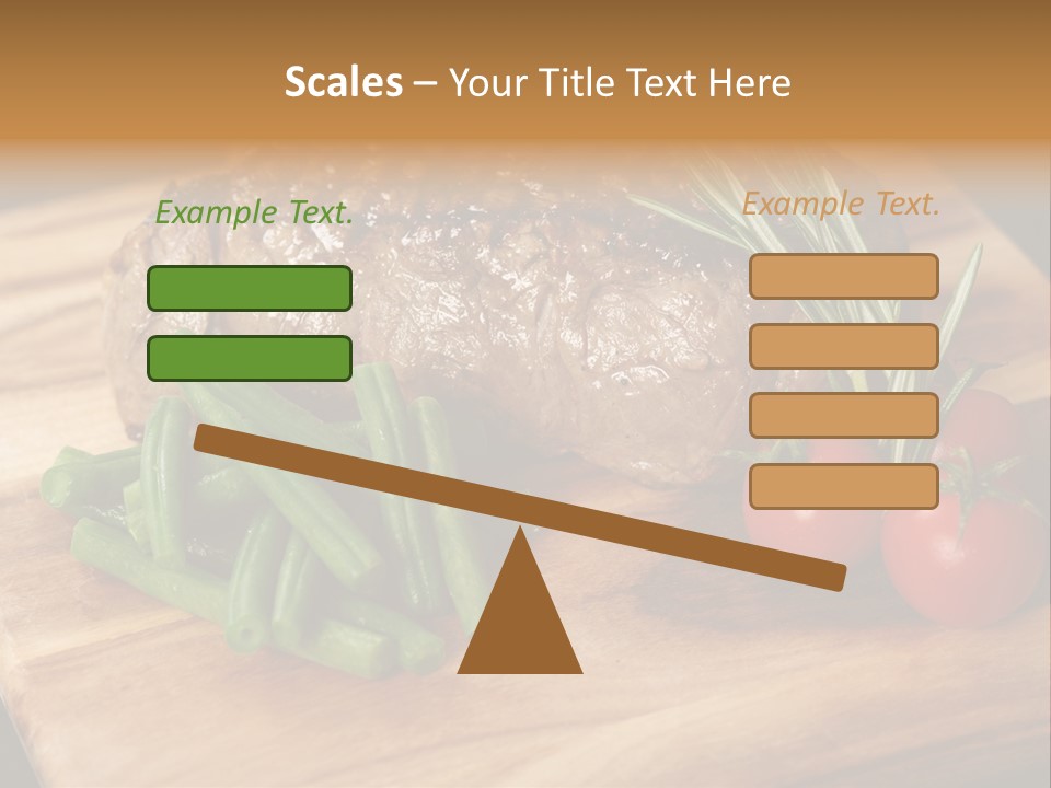 Delicious Sirloin Steak Dinner PowerPoint Template