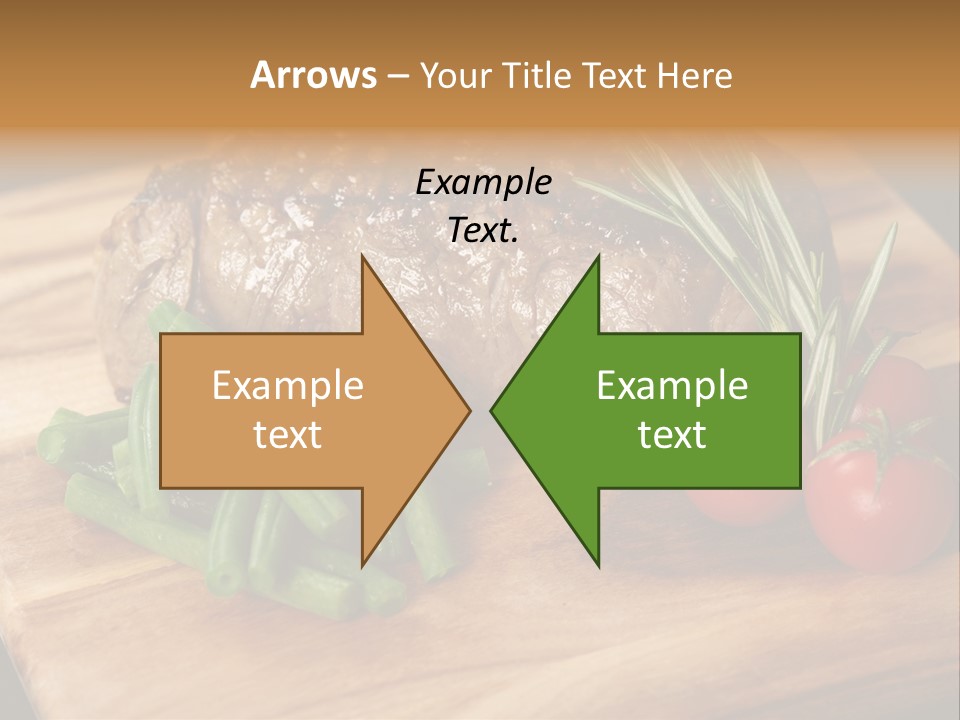 Delicious Sirloin Steak Dinner PowerPoint Template