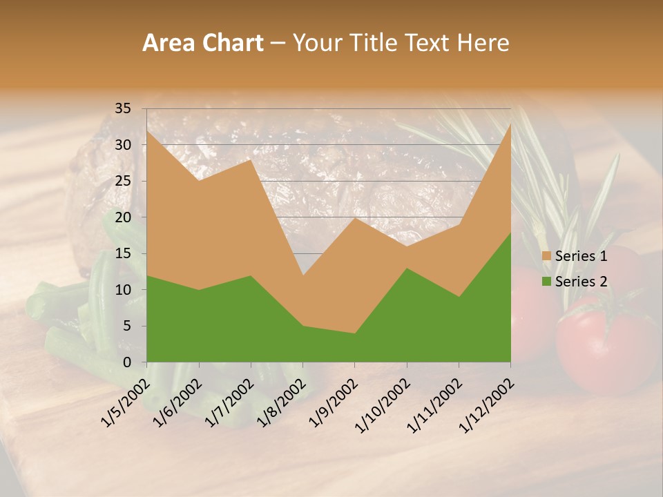 Delicious Sirloin Steak Dinner PowerPoint Template