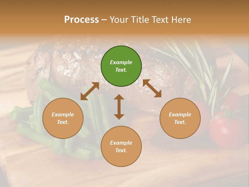 Delicious Sirloin Steak Dinner PowerPoint Template