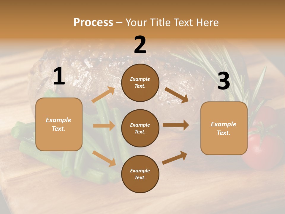 Delicious Sirloin Steak Dinner PowerPoint Template
