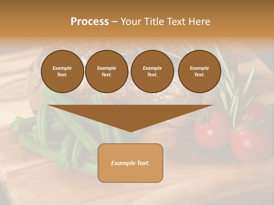 Delicious Sirloin Steak Dinner PowerPoint Template