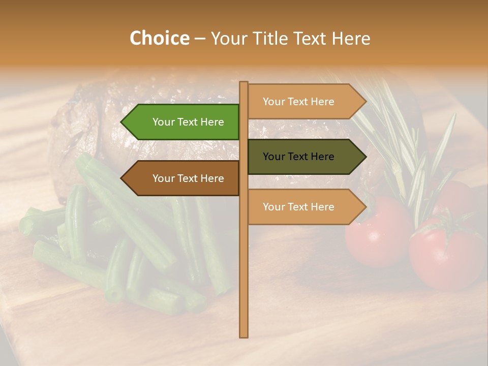 Delicious Sirloin Steak Dinner PowerPoint Template