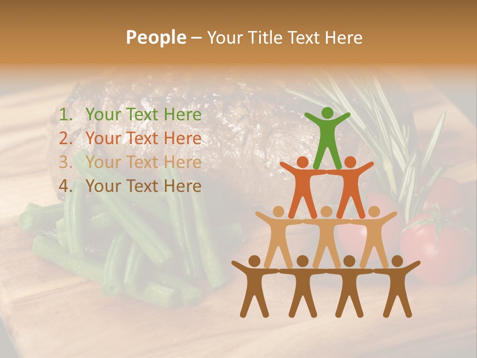 Delicious Sirloin Steak Dinner PowerPoint Template