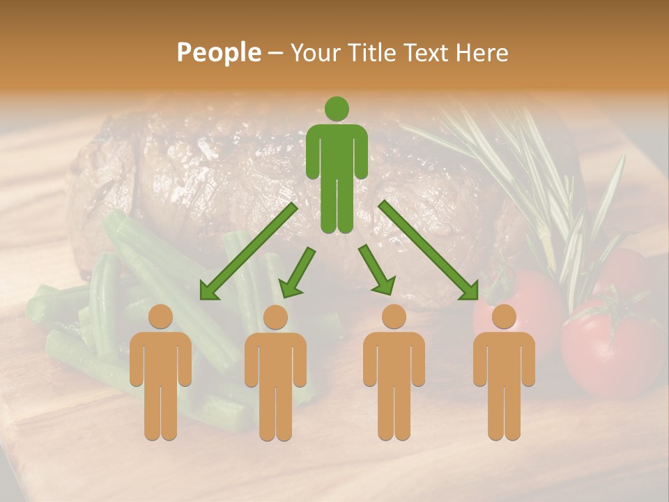 Delicious Sirloin Steak Dinner PowerPoint Template