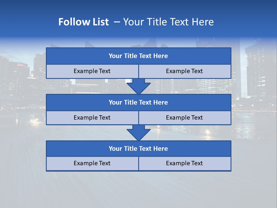 Singapore City In Sunset Time PowerPoint Template