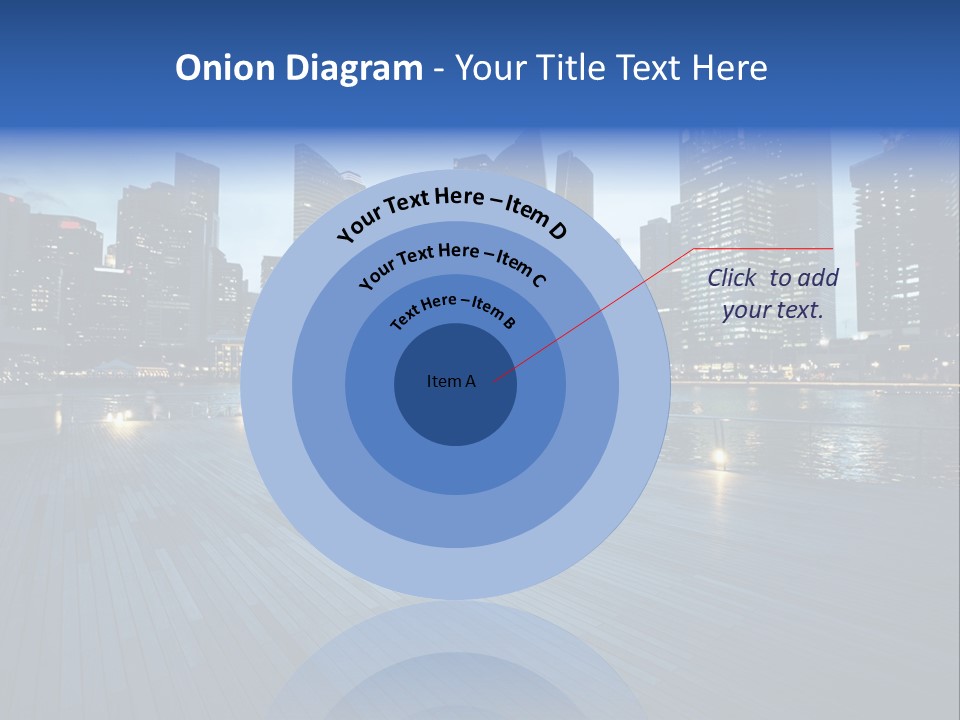 Singapore City In Sunset Time PowerPoint Template