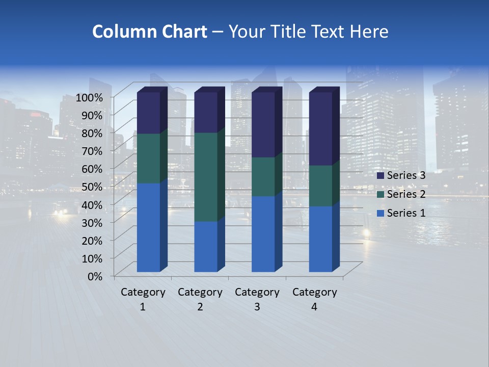 Singapore City In Sunset Time PowerPoint Template