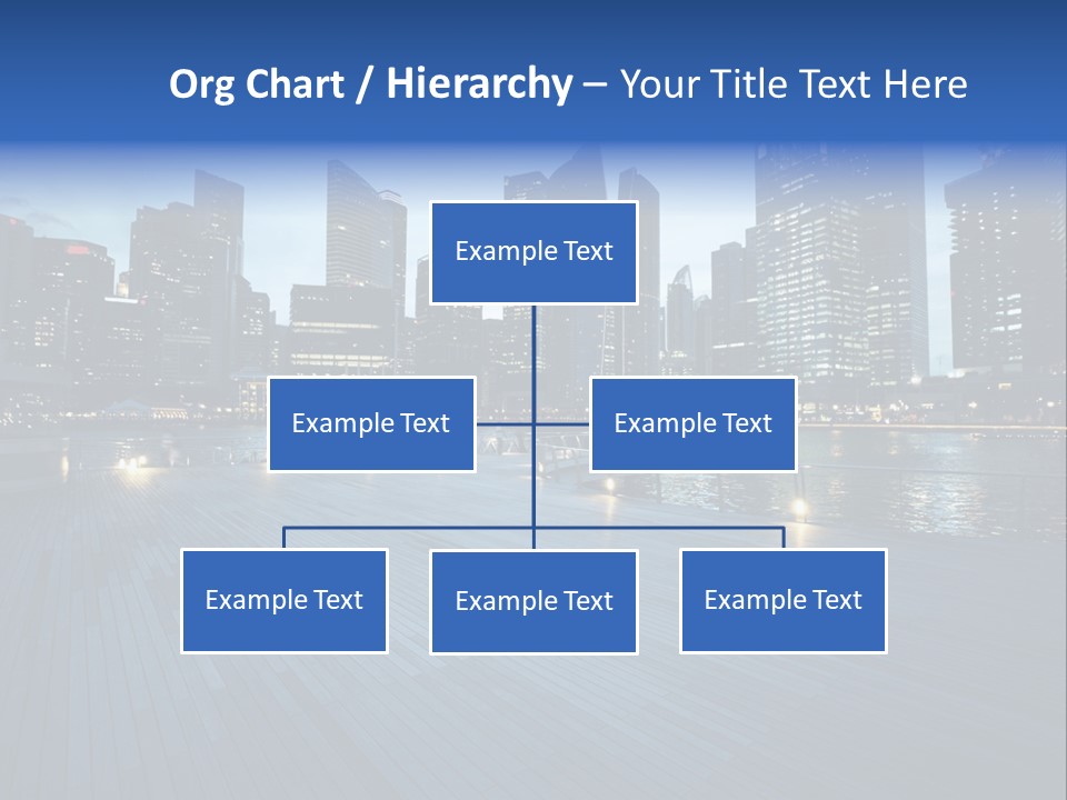 Singapore City In Sunset Time PowerPoint Template