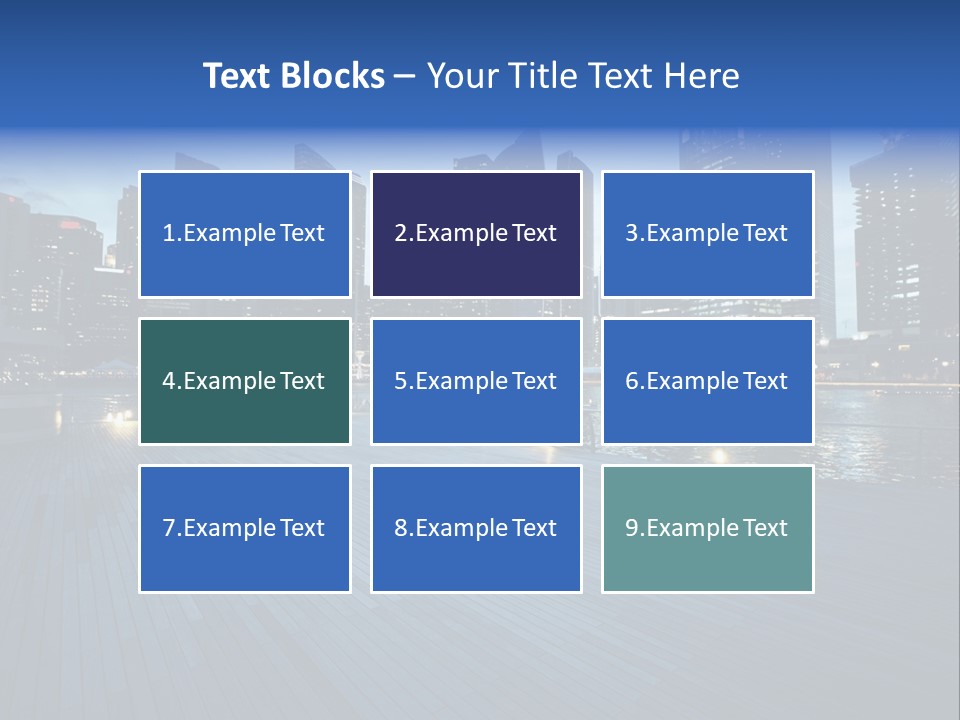 Singapore City In Sunset Time PowerPoint Template