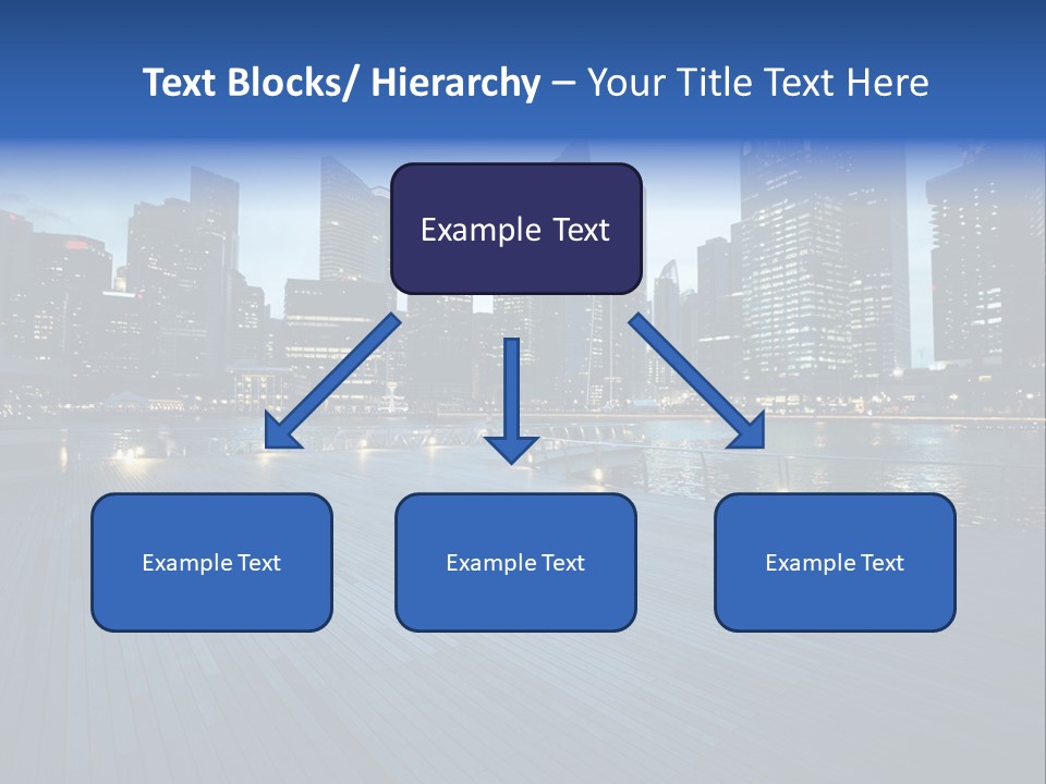 Singapore City In Sunset Time PowerPoint Template
