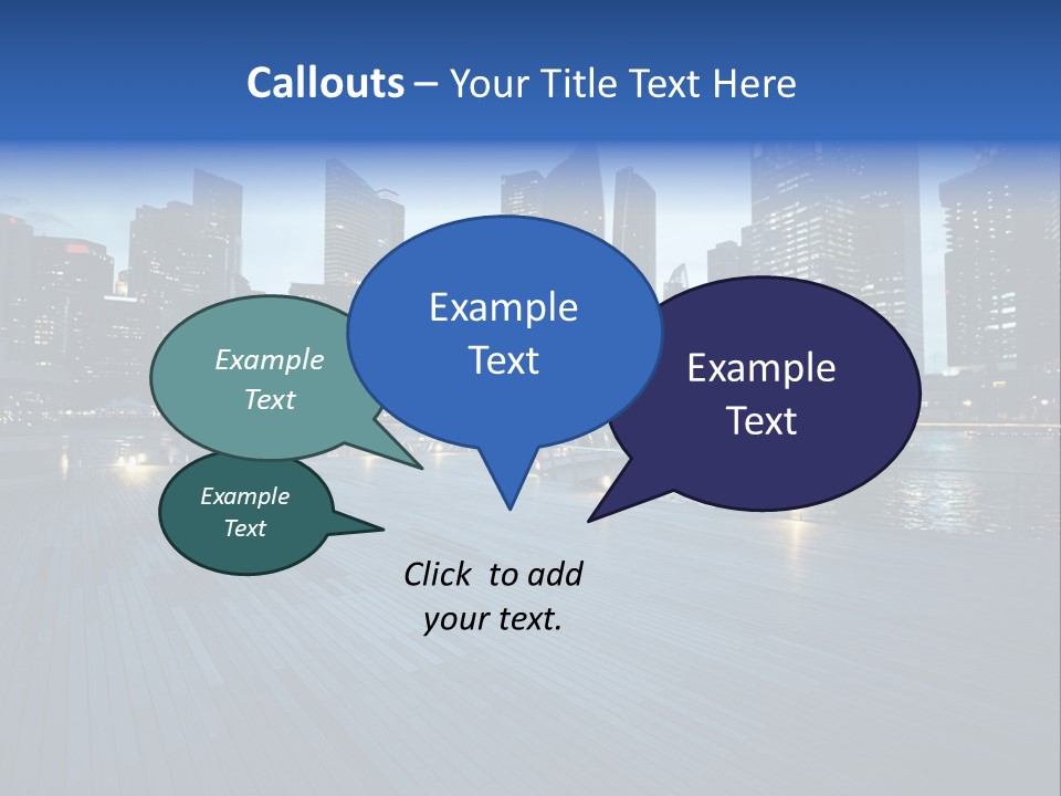Singapore City In Sunset Time PowerPoint Template