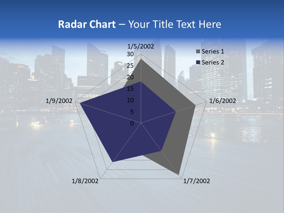Singapore City In Sunset Time PowerPoint Template