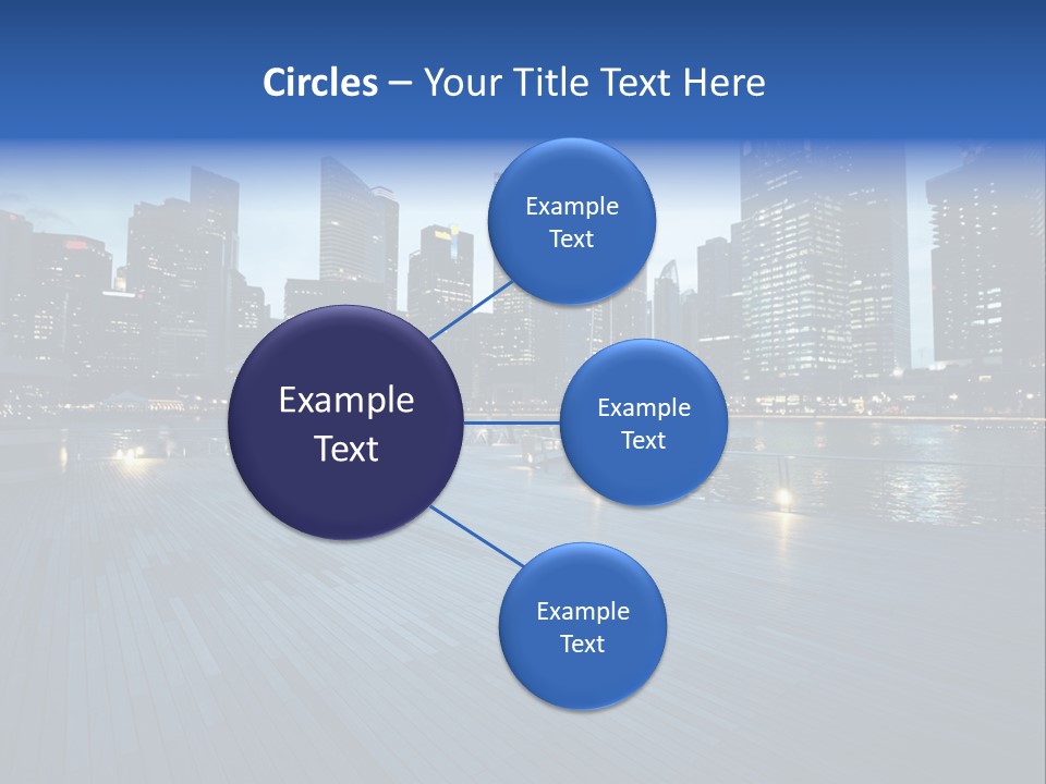 Singapore City In Sunset Time PowerPoint Template