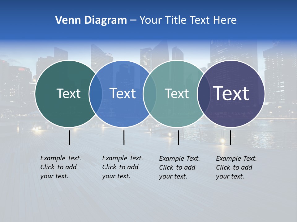 Singapore City In Sunset Time PowerPoint Template
