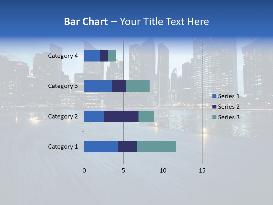Singapore City In Sunset Time PowerPoint Template