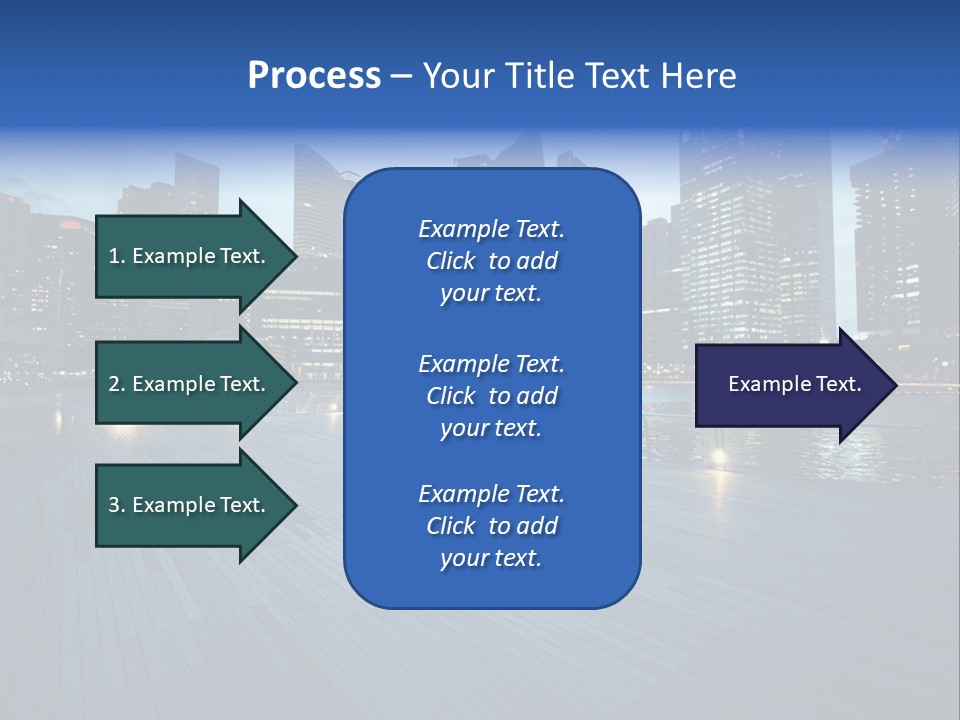 Singapore City In Sunset Time PowerPoint Template