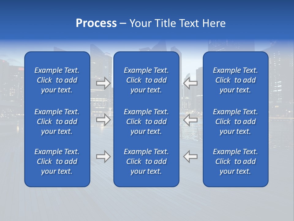 Singapore City In Sunset Time PowerPoint Template