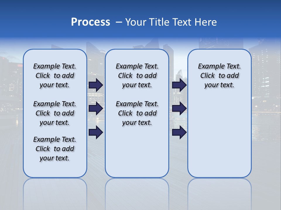Singapore City In Sunset Time PowerPoint Template
