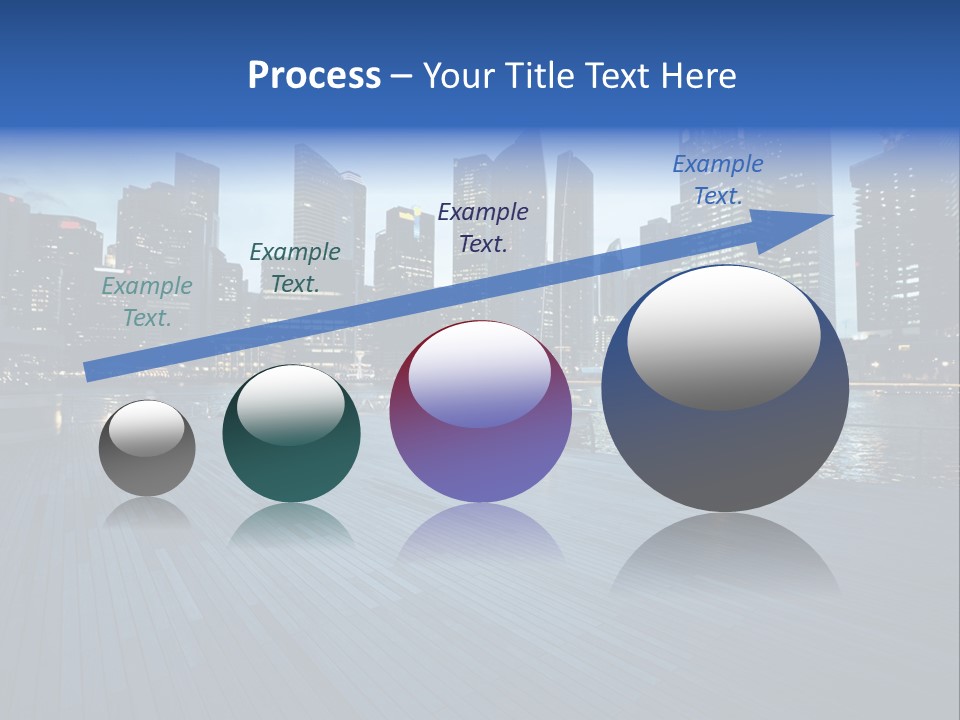 Singapore City In Sunset Time PowerPoint Template