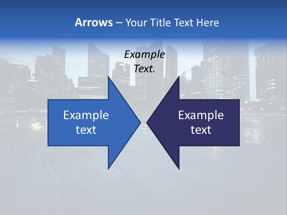 Singapore City In Sunset Time PowerPoint Template