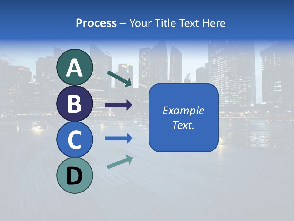 Singapore City In Sunset Time PowerPoint Template