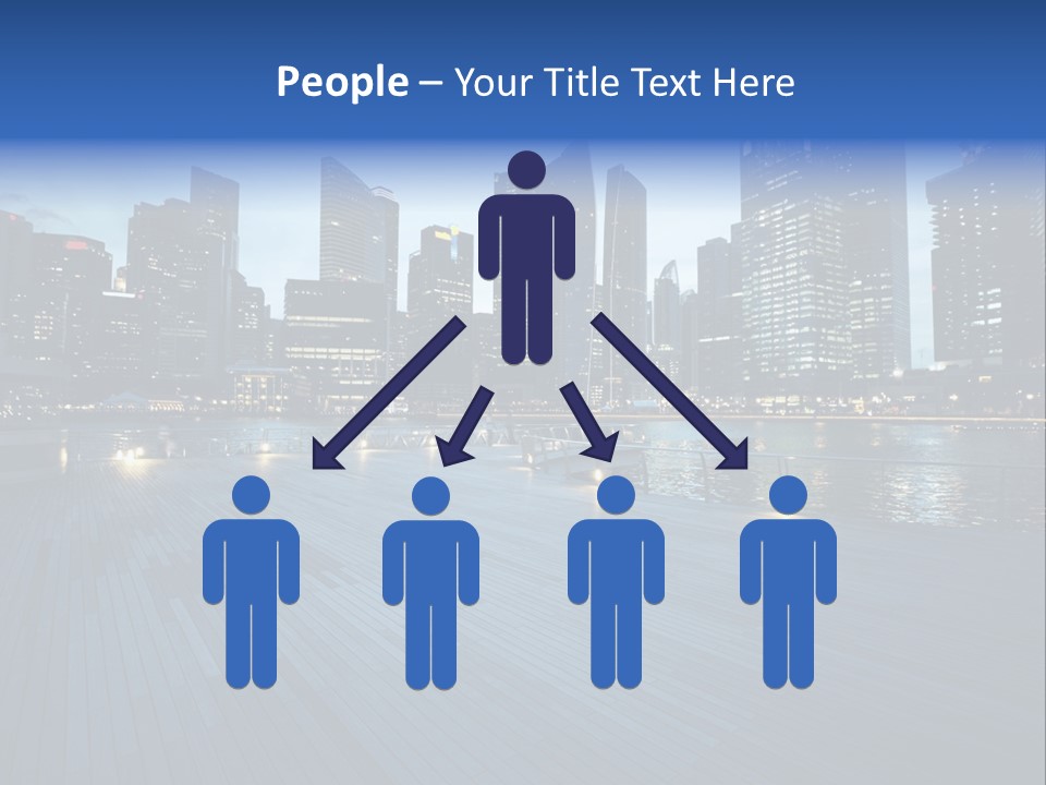 Singapore City In Sunset Time PowerPoint Template