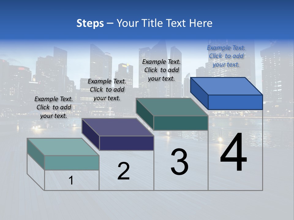 Singapore City In Sunset Time PowerPoint Template