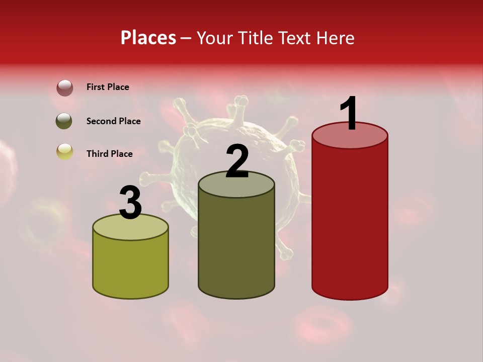Illustration Of A Virus Infecting The Blood PowerPoint Template